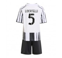Juventus Manuel Locatelli #5 Koszulka Podstawowa dzieci 2025-26 Krótki Rękaw (+ krótkie spodenki)